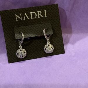 Nadri Sparkling Silver Crystal Earrings